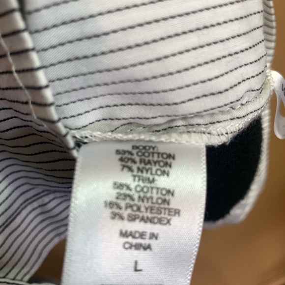 New York & Company Black and White Blouse Cardigan - L - Picture 7 of 7